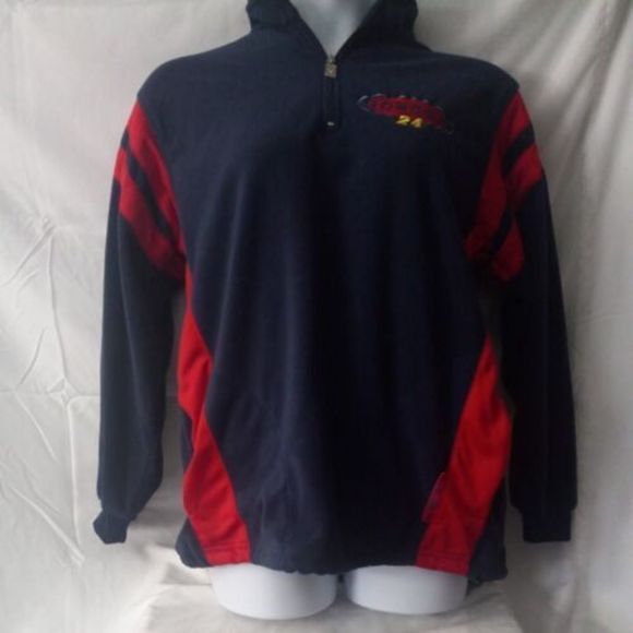 Nascar Jeff Gordon Chase Authentics Quarter Zip Mens Medium Fleece Pullover - Picture 1 of 5